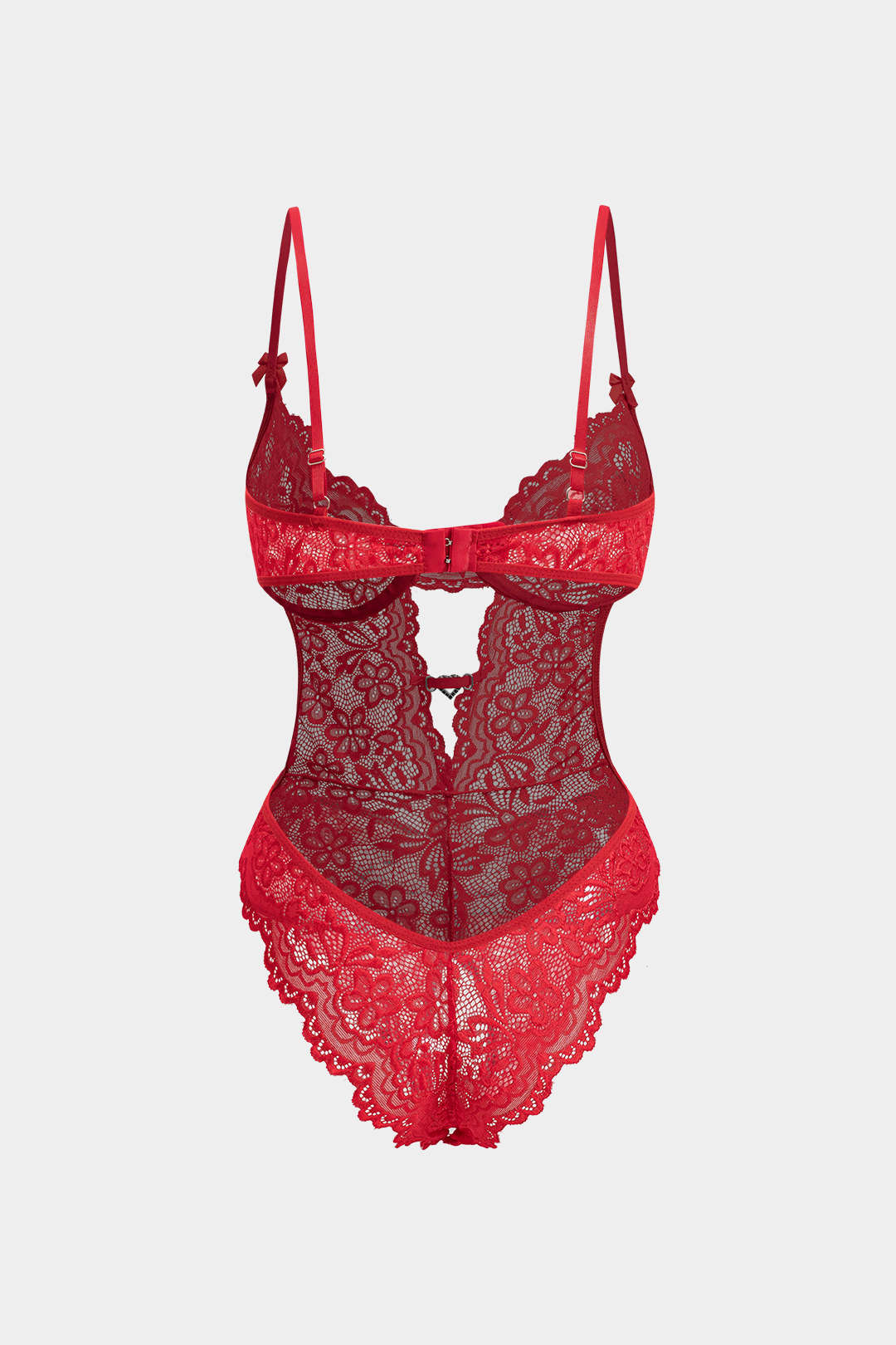 Dantel Cutout  Sırtı Açık İç Giyim Garter Seti