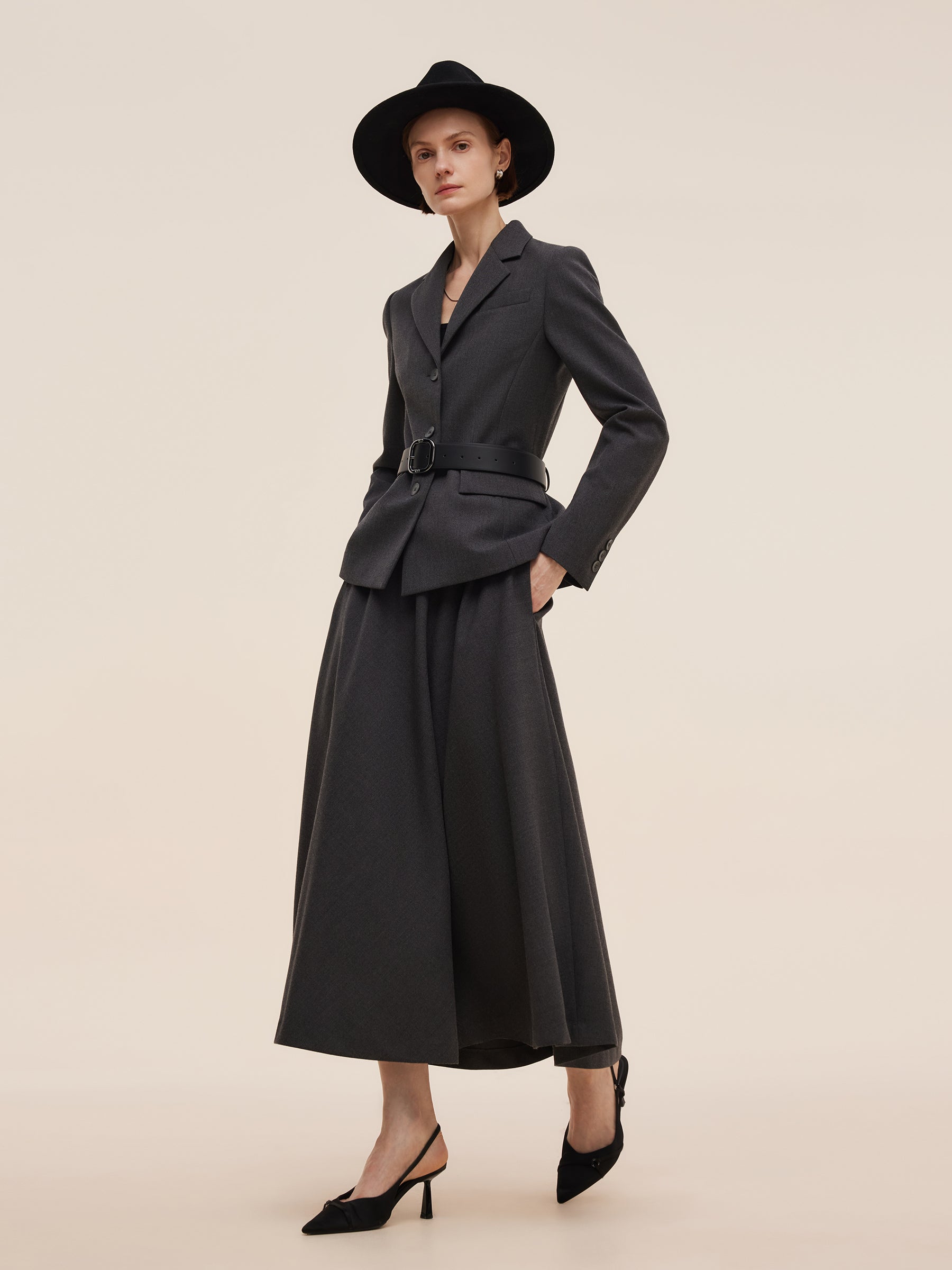 Yün Karışımlı A Form Kadın Etek