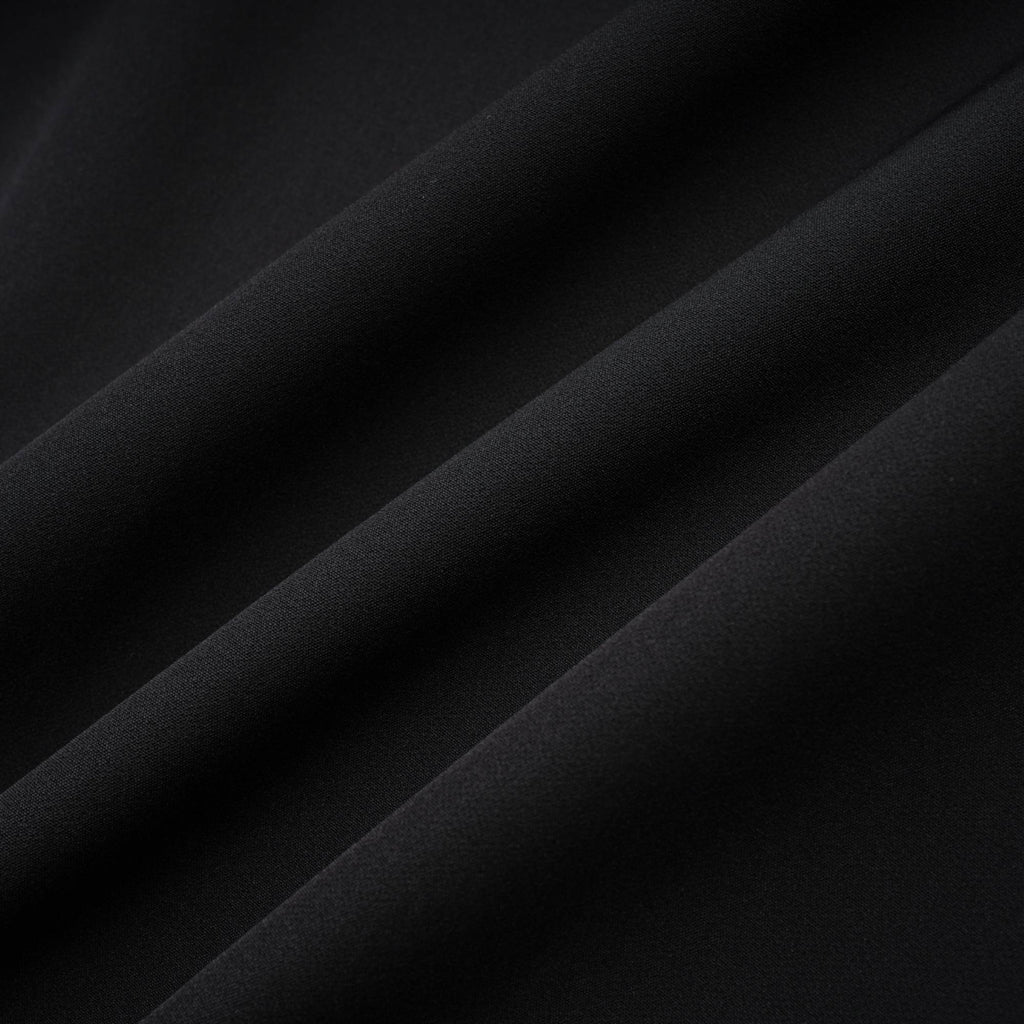 Cendrine Siyah Arkası Açık Pilili Midi Elbise