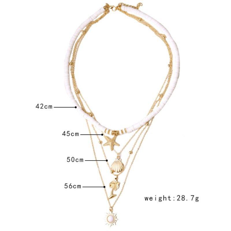 4 Parçalı Denizyıldızı Kolye - Riosso