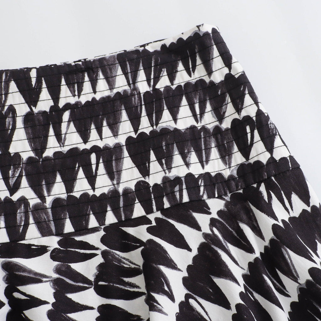 Damla Baskı Üst ve Etek Takım