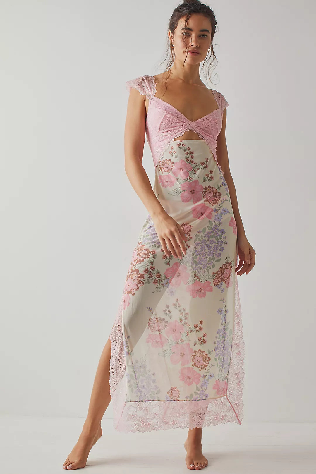 Vivienne Dantel Tül Birleşimli Elbise ®