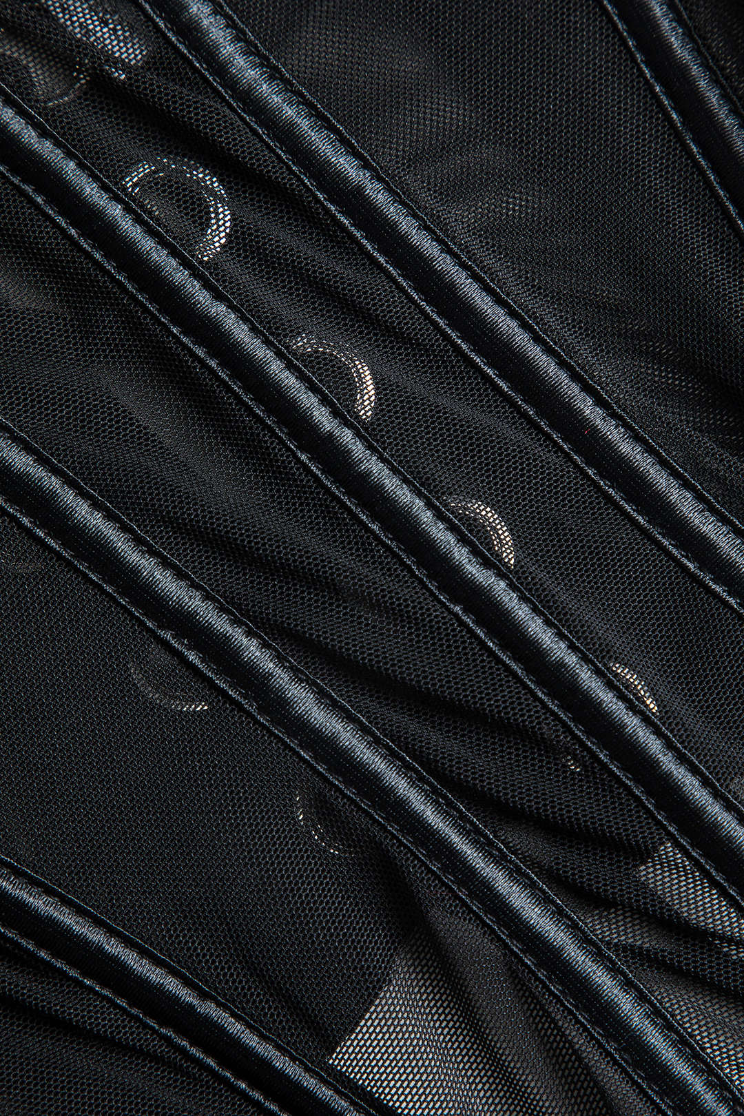 Tül Zincir Detaylı Büstiyer Bağlamalı Jartiyer Takımı