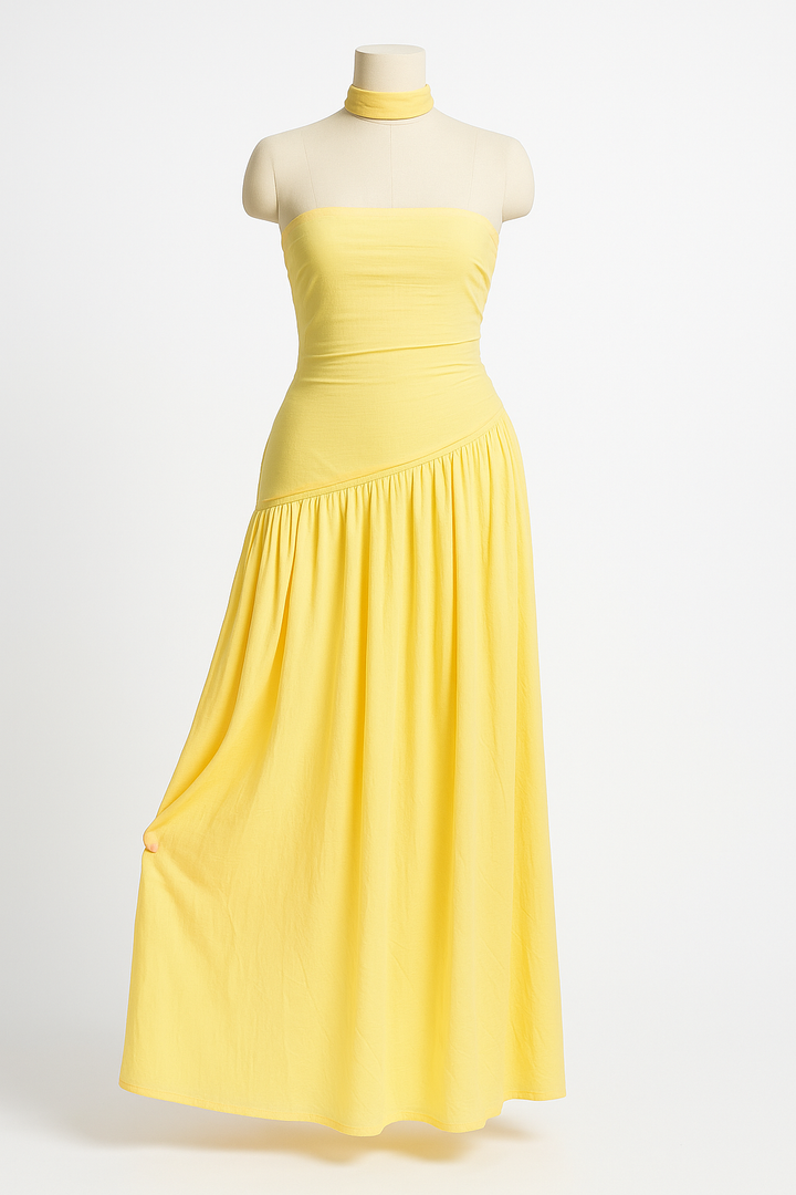 Maliyah Maxi Elbise - Sarı
