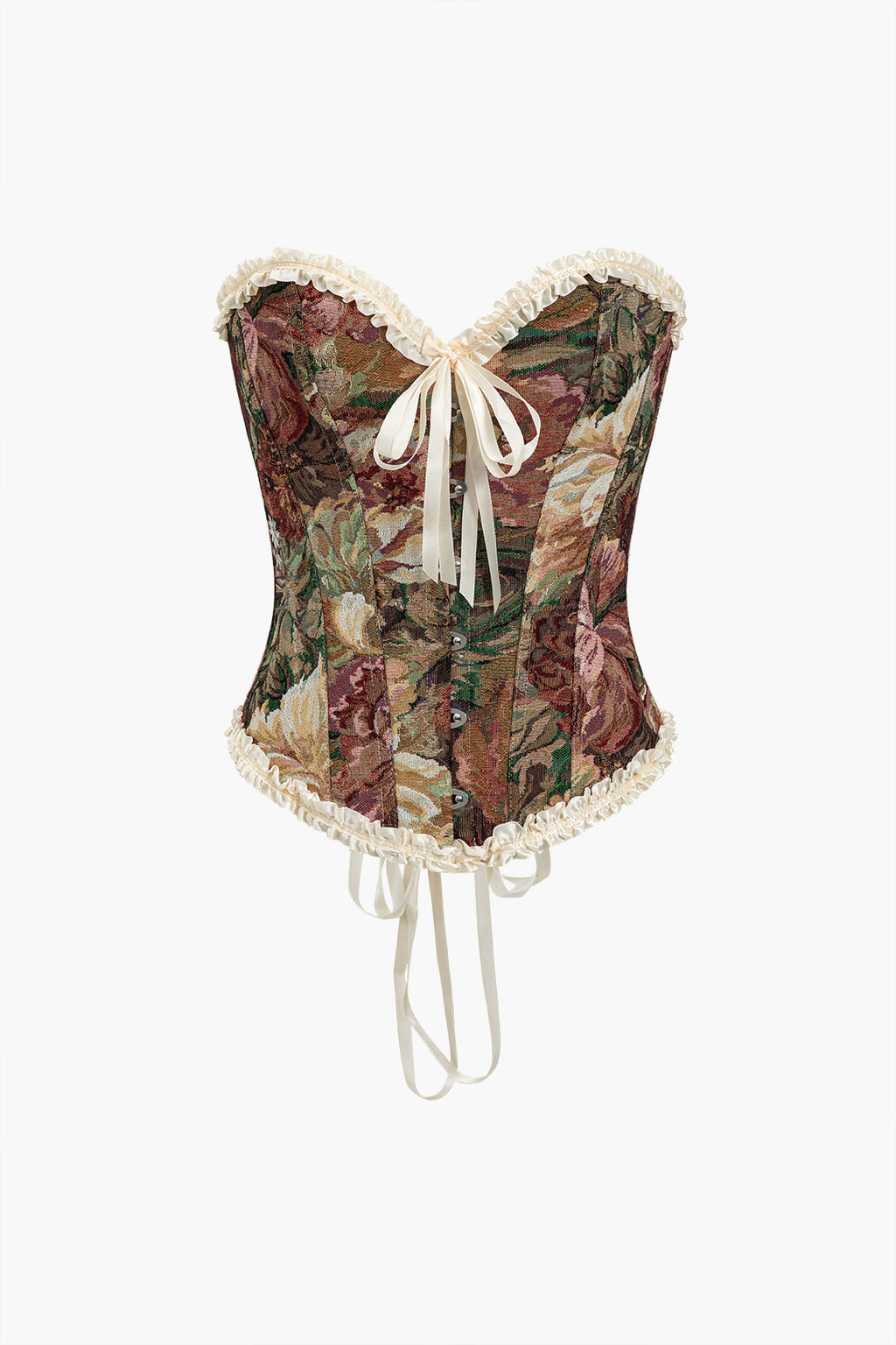 Donna Desenli Straplez Korse Top