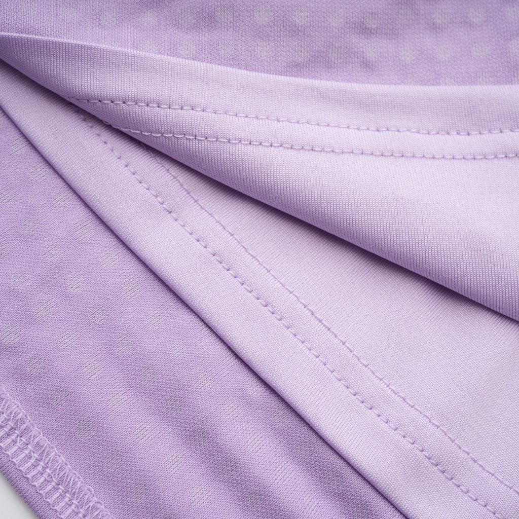 Hermine Mor Kristal İşlemeli Elbise