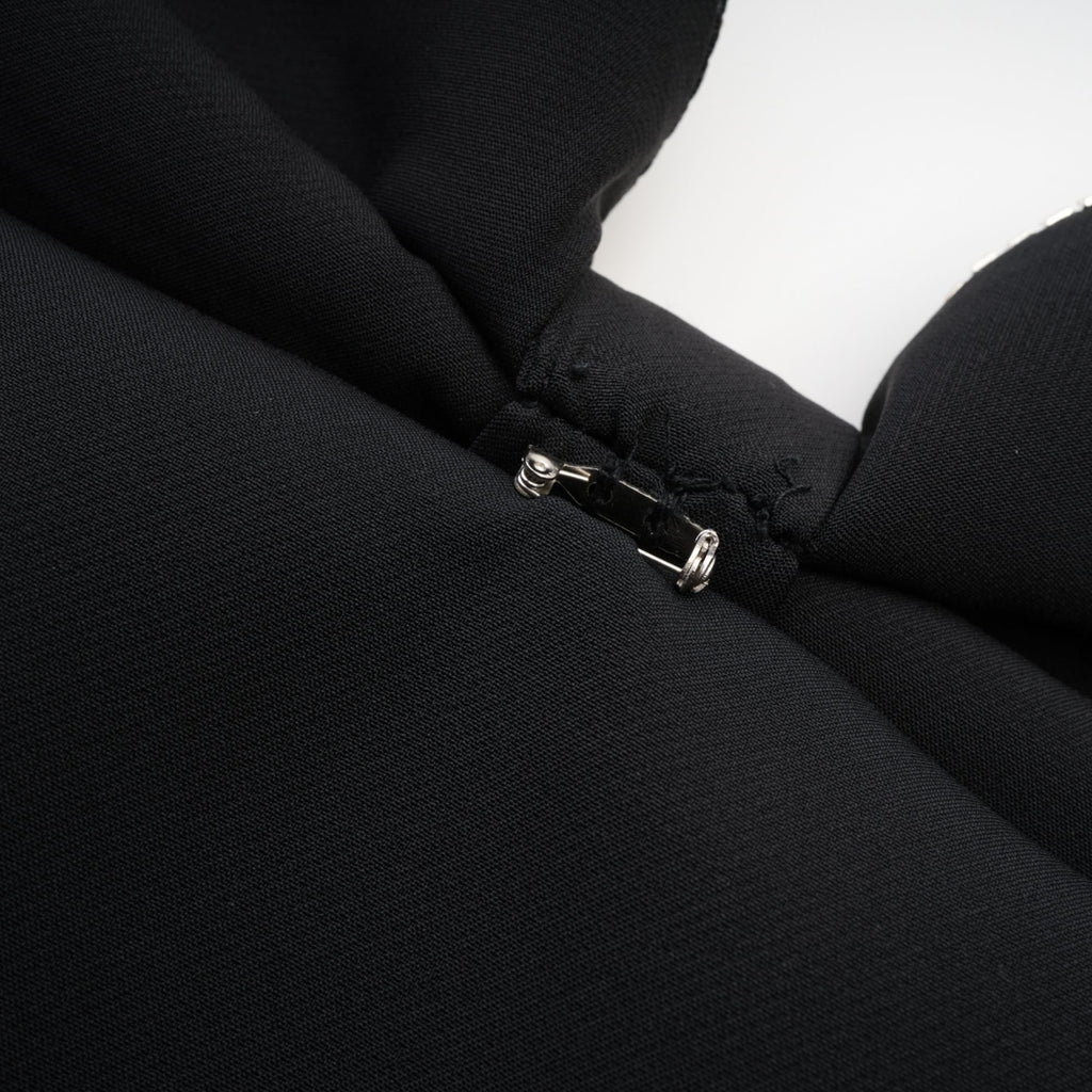 Kurdela Detaylı İşleme Mini Elbise