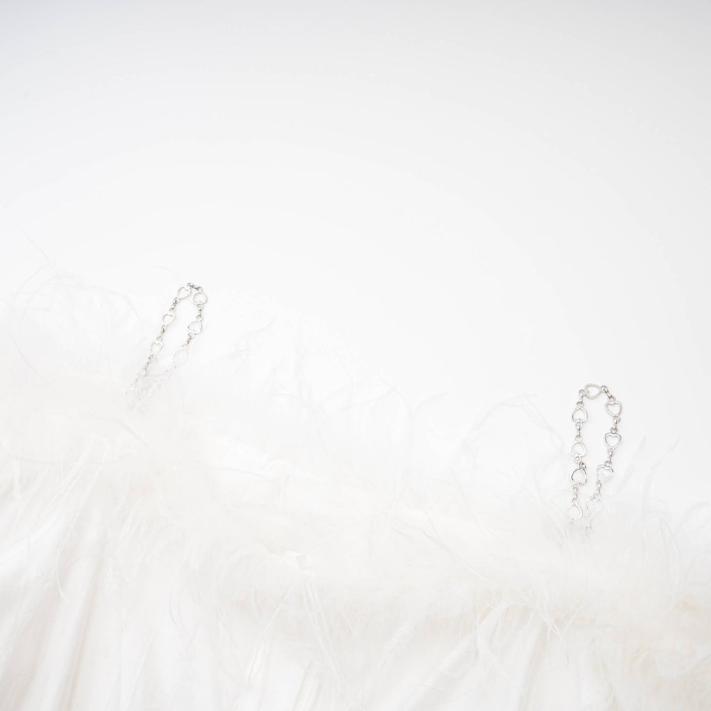 Jineva Tüy Süslemeli Zincir Askı Bol Gömlek