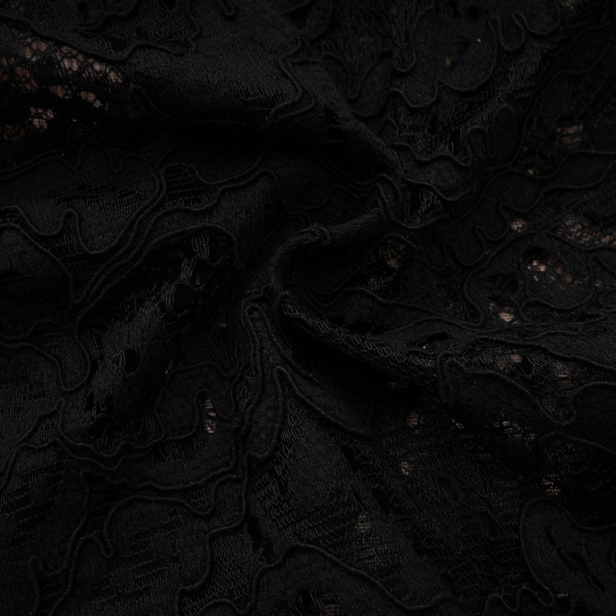 Kylitha Siyah Dantel Kurdeleli Mini Elbise