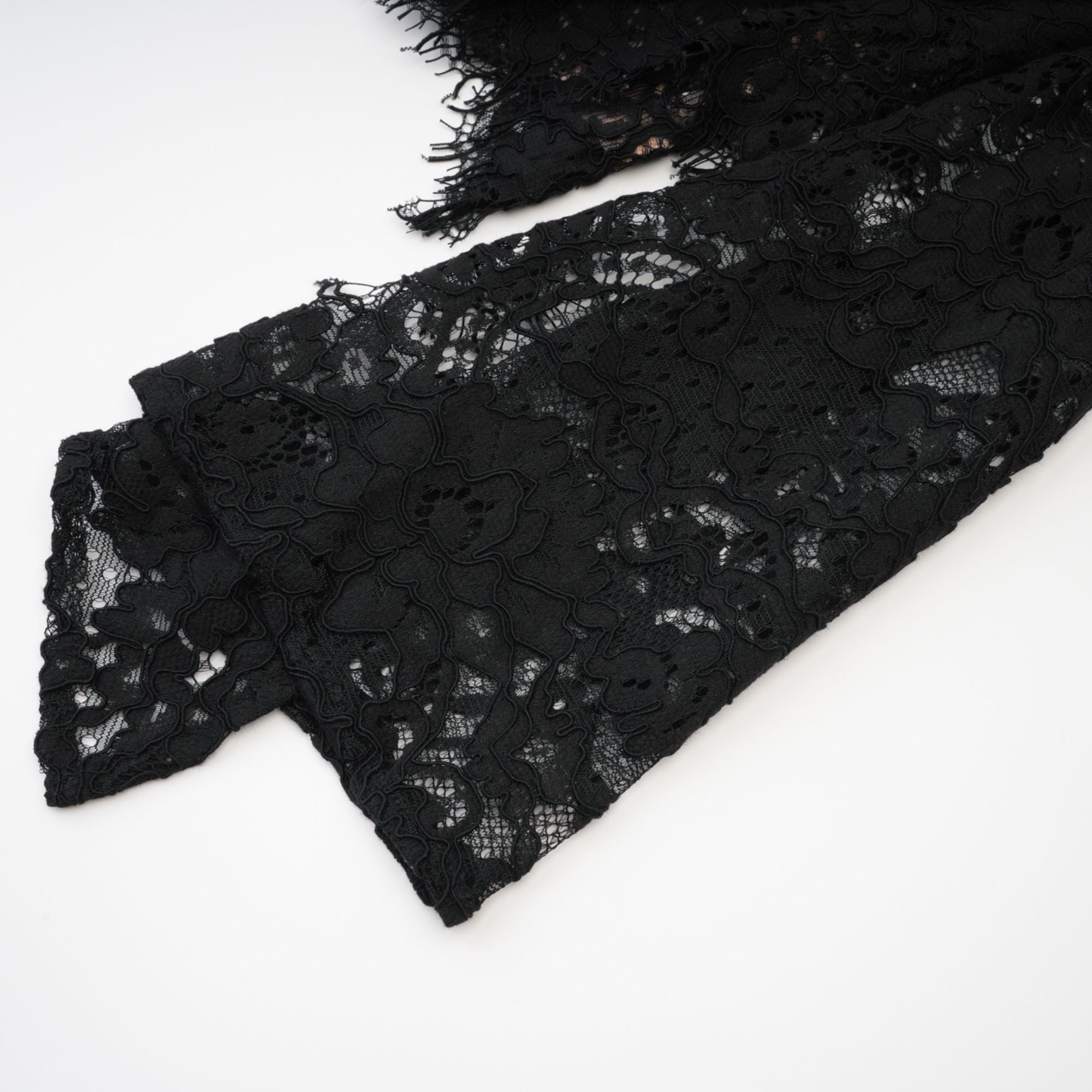 Kylitha Siyah Dantel Kurdeleli Mini Elbise