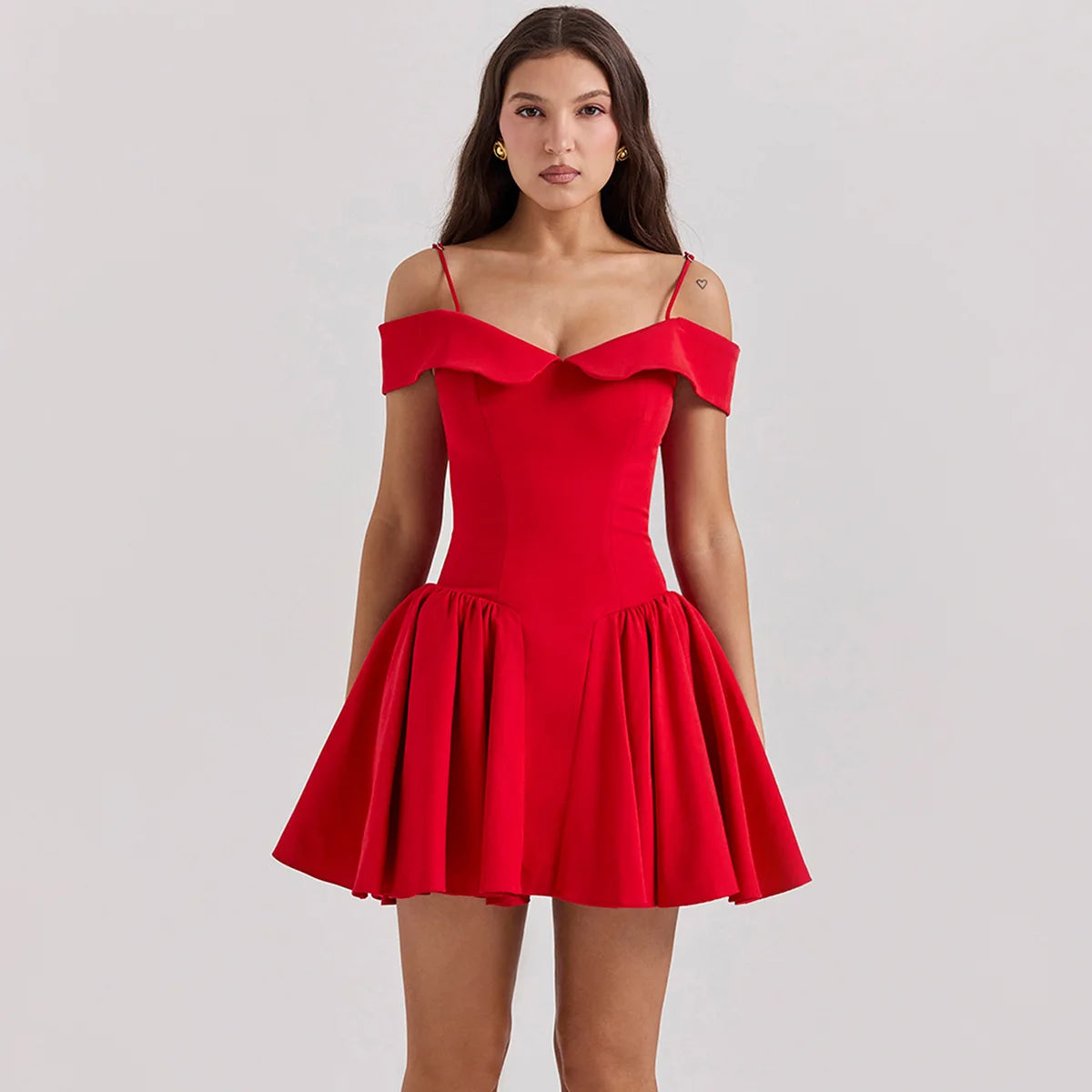 Elida Floral Mini Elbise