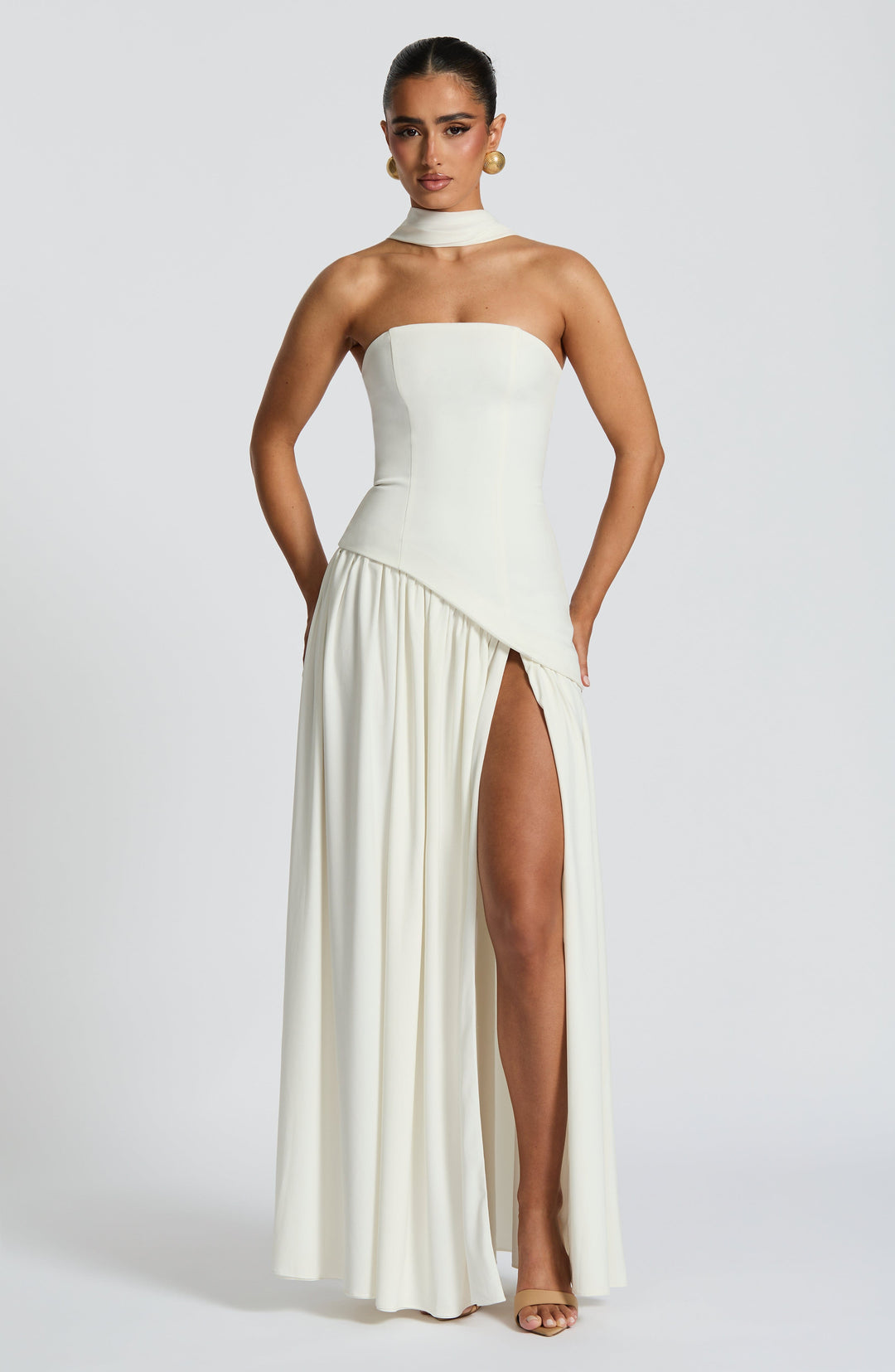 Maliyah Maxi Elbise - Fildişi