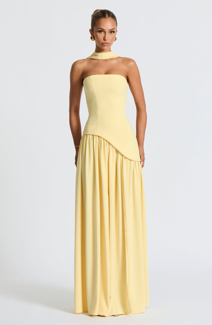 Maliyah Maxi Elbise - Sarı