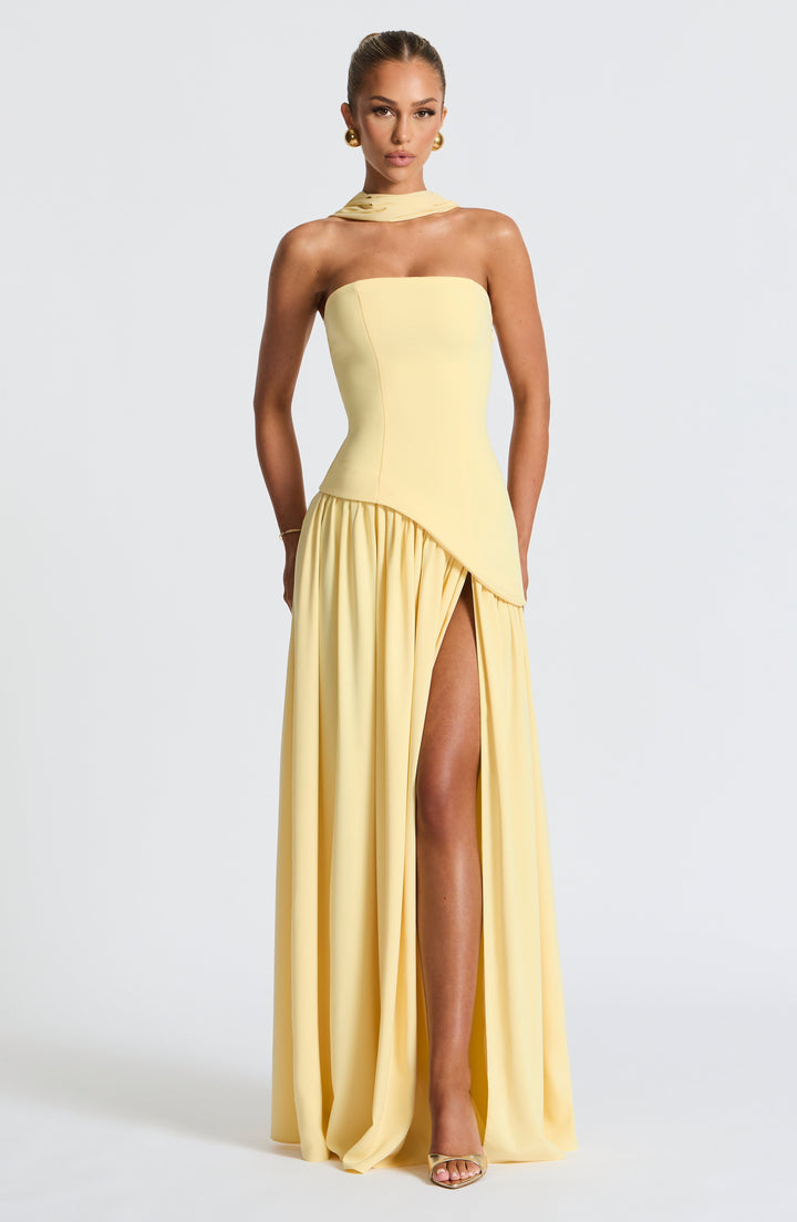 Maliyah Maxi Elbise - Sarı
