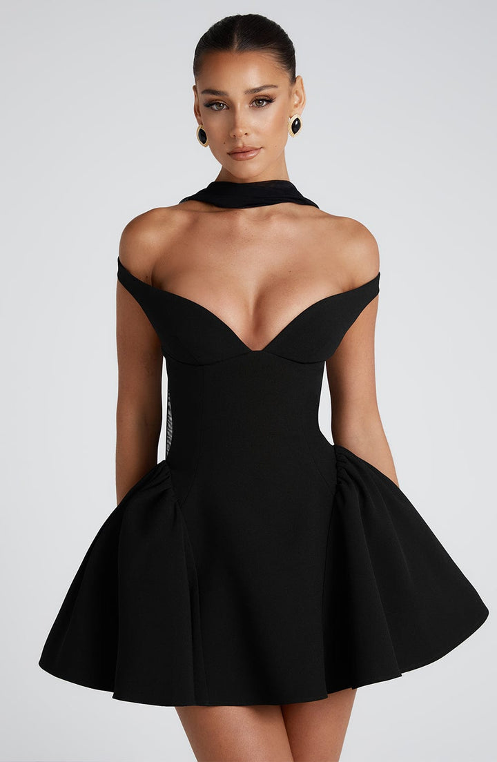 Marla Mini Elbise - Siyah