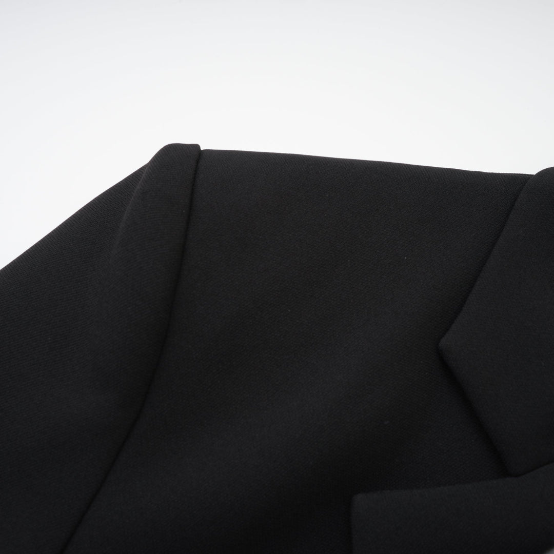 Odette Siyah Arkası Açık Blazer
