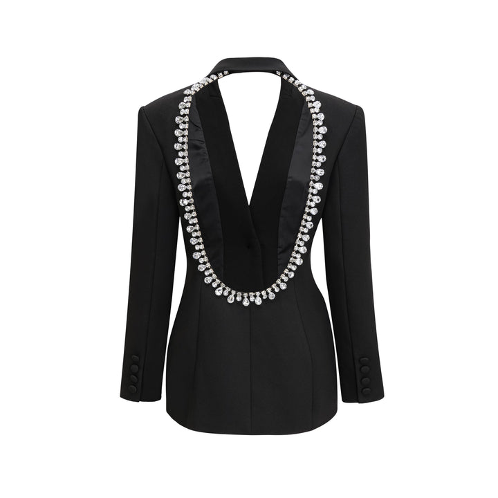 Odette Siyah Arkası Açık Blazer