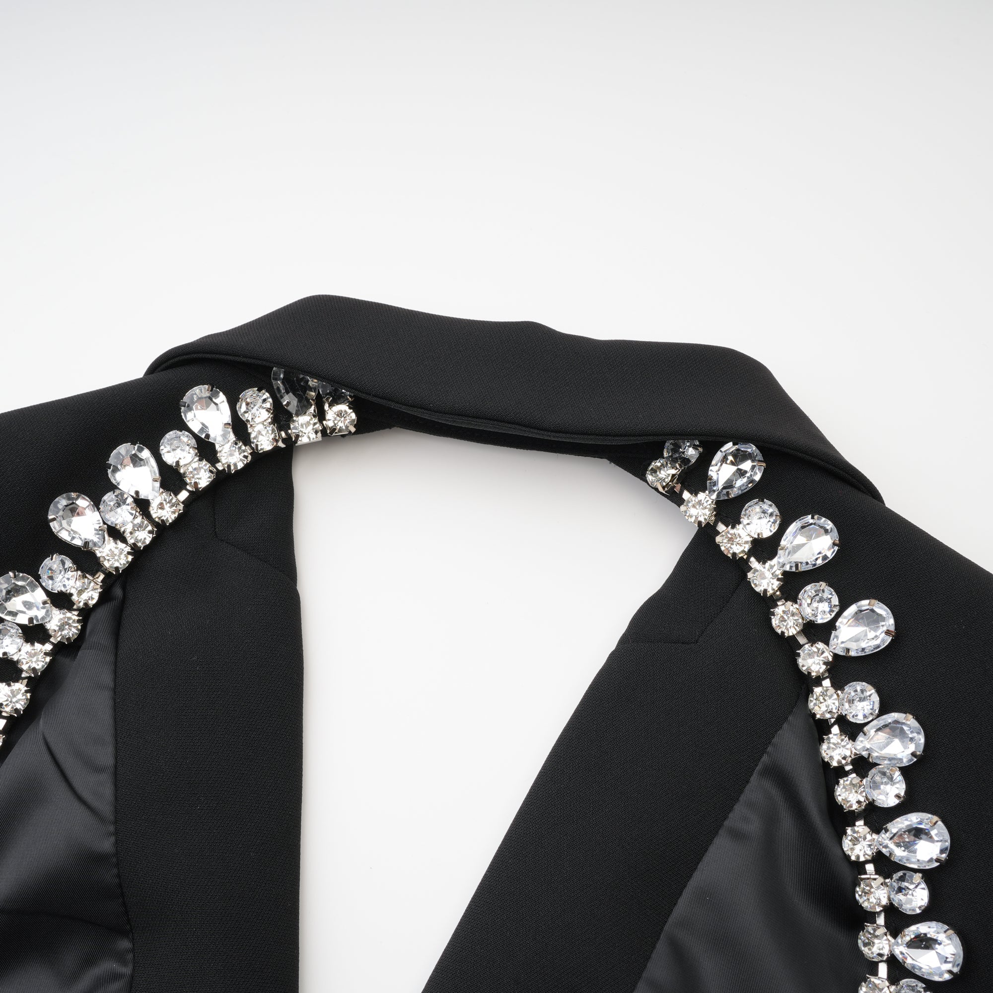 Odette Siyah Arkası Açık Blazer