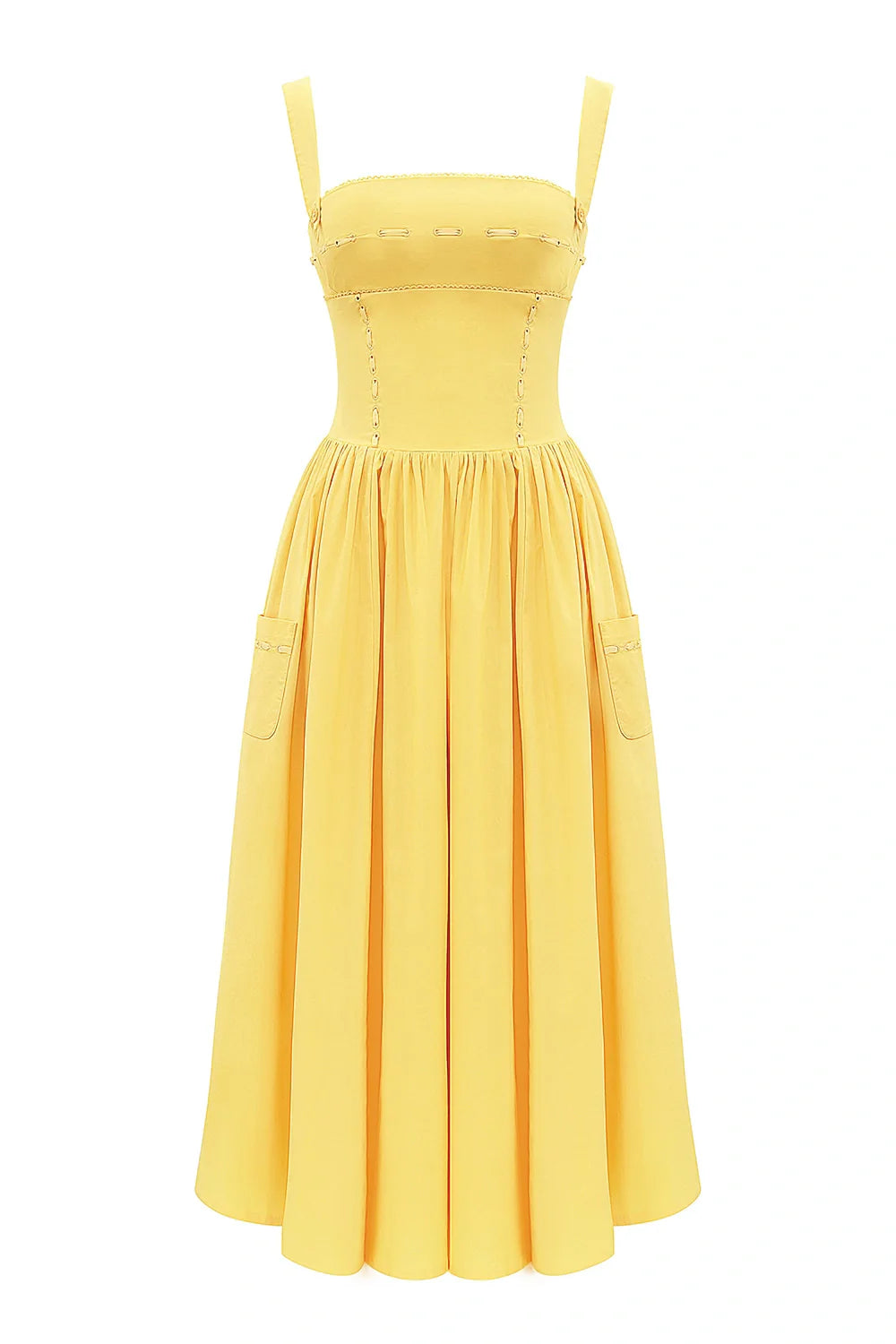 Apolline Geçme Kurdele Midi Elbise