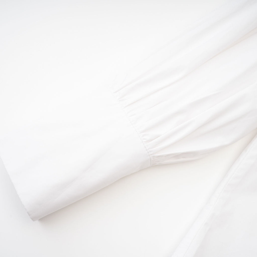 Solène Beyaz Önden Bağlamalı Pamuklu Gömlek