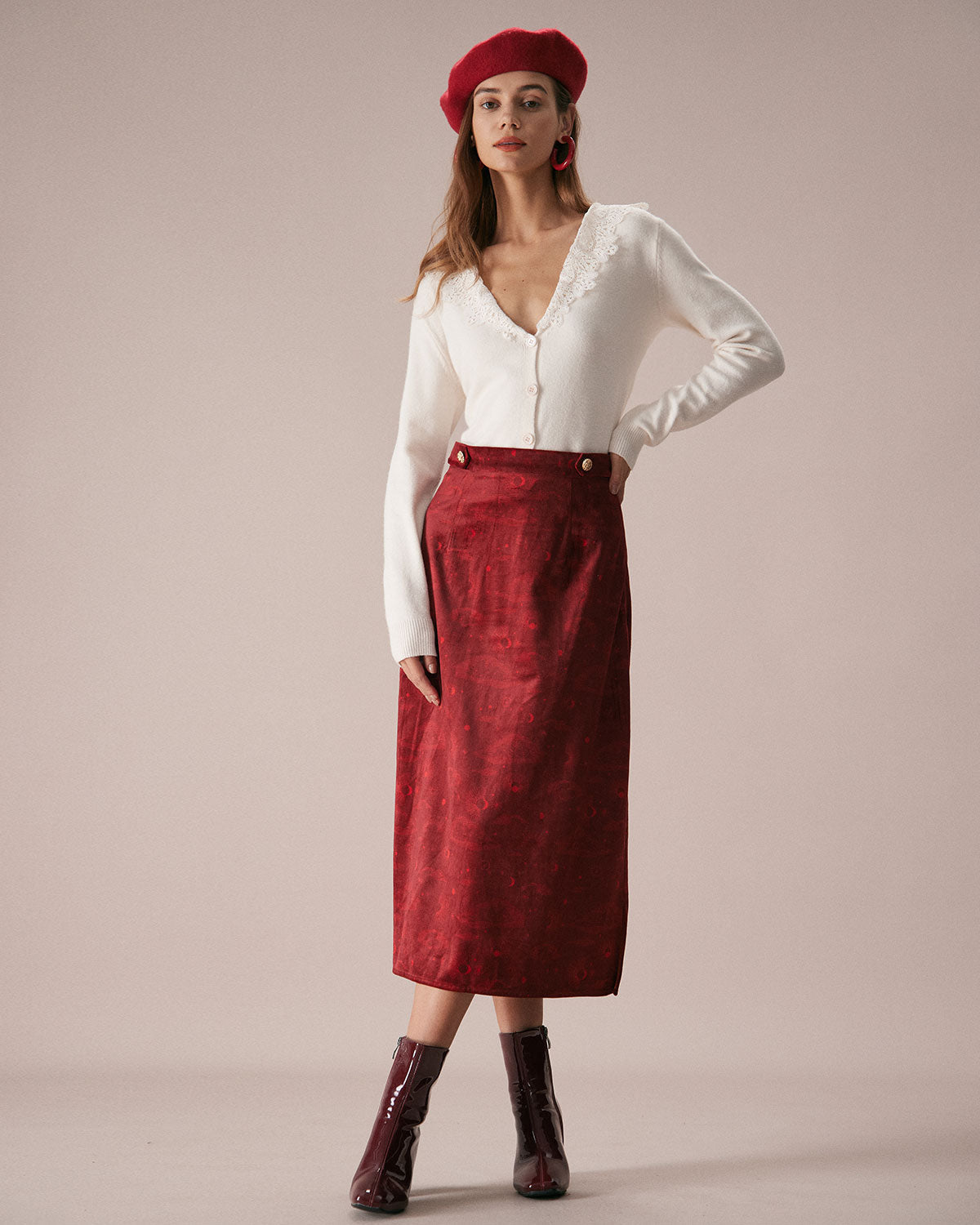 Dantel Yaka Triko Hırka