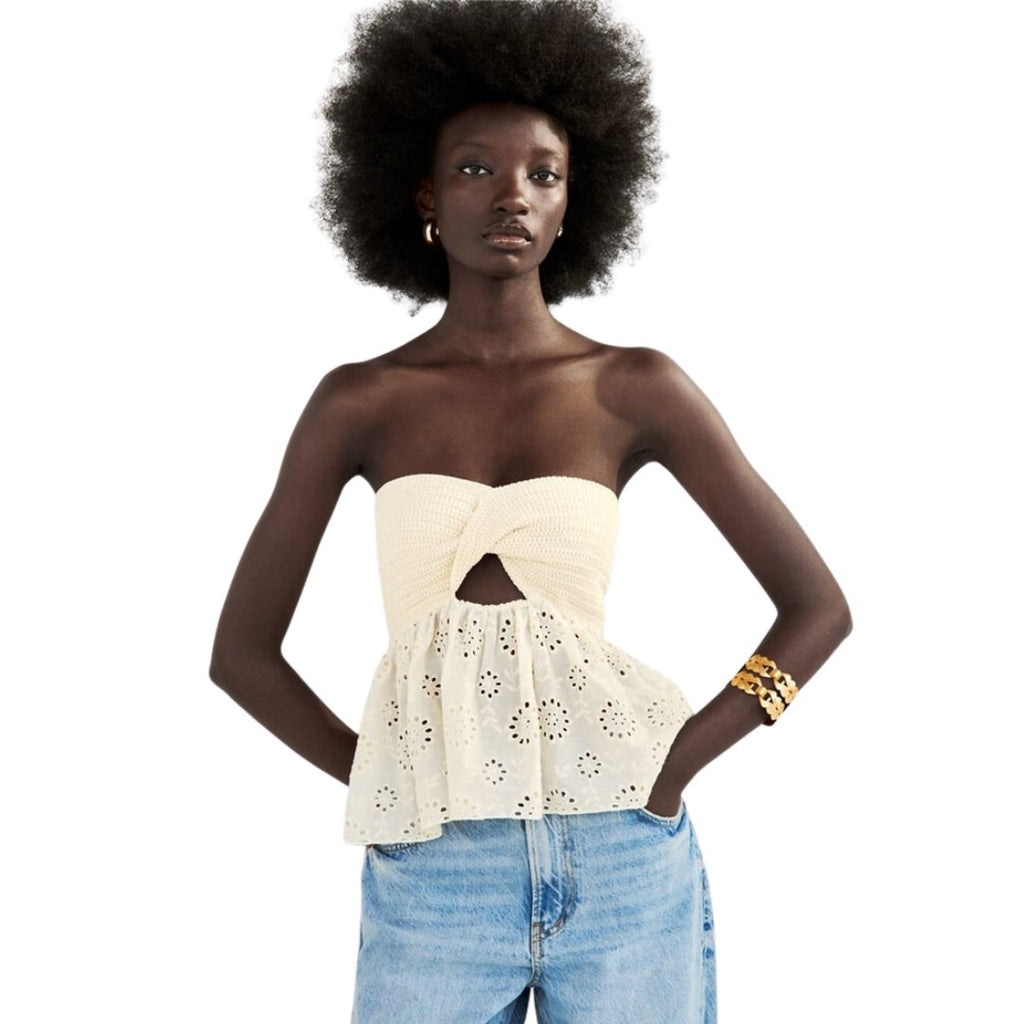 Rare Burgu Göğüs Top Bluz