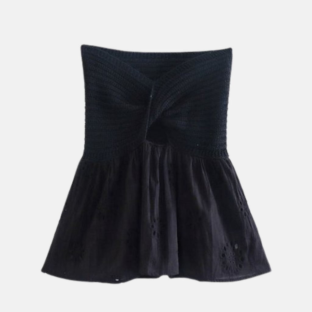 Rare Burgu Göğüs Top Bluz