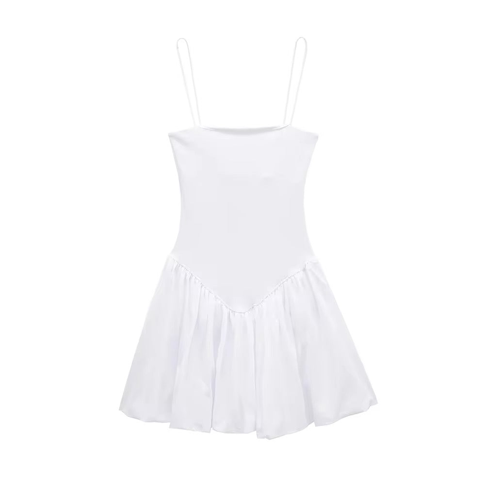 Aubrey Hafif Balon Etek Mini Elbise