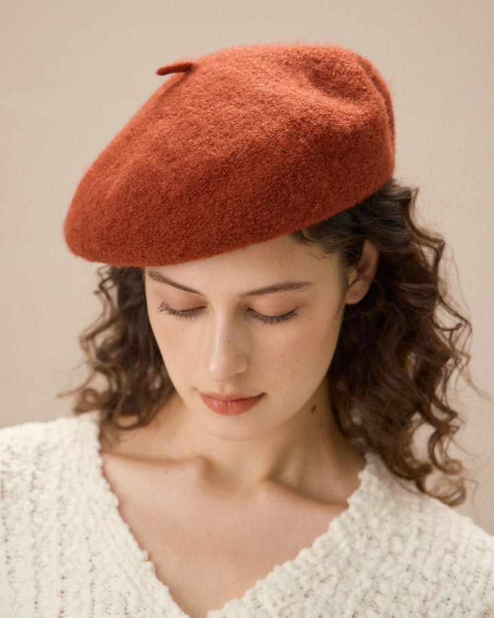 Klasik Yün Beret Şapka
